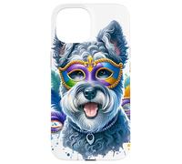 Mardi Gras Kerry Blue Terrier Dog Case for iPhone 15