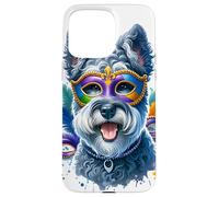 Mardi Gras Kerry Blue Terrier Dog Case for iPhone 15 Pro Max