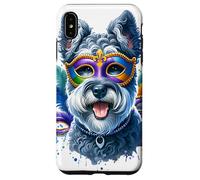 Mardi Gras Kerry Blue Terrier Dog Case for iPhone XS Max
