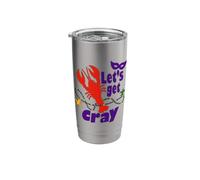 Mardi Gras Lets Get Cray Crawfish It Ain't Gonna Suck Itself Stainless Steel Insulated Tumbler