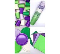 Mardi Gras, MacMillan Coffee Morning Colour Themed Paper Tablewear Kit