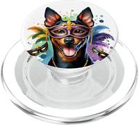 Mardi Gras Manchester Terrier Dog PopSockets PopGrip for MagSafe