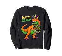Mardi Gras Mardi Grawr Dinosaur New Orleans Louisiana Party Sweatshirt