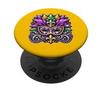 Mardi Gras Masquerade Festival Celebration Vibes PopSockets Adhesive PopGrip