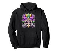 Mardi Gras Masquerade Festival Celebration Vibes Pullover Hoodie