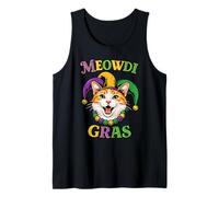 Mardi Gras Meowdi Gras Cat Lover New Orlean Louisiana Party Tank Top