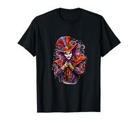 Mardi Gras Orange Purple Green New Orleans Jester T-Shirt