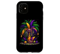 Mardi Gras Palm Tree Hawaiian Tropical Party Men Women Kids Case for iPhone 11