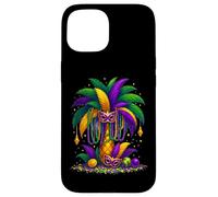 Mardi Gras Palm Tree Hawaiian Tropical Party Men Women Kids Case for iPhone 15