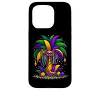 Mardi Gras Palm Tree Hawaiian Tropical Party Men Women Kids Case for iPhone 15 Pro