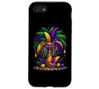 Mardi Gras Palm Tree Hawaiian Tropical Party Men Women Kids Case for iPhone SE (2020) / 7/8