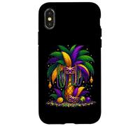 Mardi Gras Palm Tree Hawaiian Tropical Party Men Women Kids Case for iPhone X/XS
