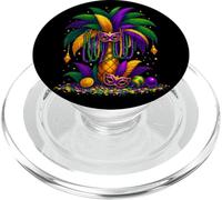 Mardi Gras Palm Tree Hawaiian Tropical Party Men Women Kids PopSockets PopGrip for MagSafe