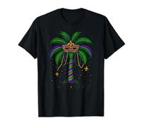 Mardi Gras Palm Tree Hawaiian Tropical Party Men Women Kids T-Shirt