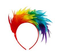 Mardi Gras Party Carnival Hair Bands, Head Accessories, Feather Headband for Dance Events and Music Festivals, Free Size