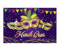 Mardi Gras Party Photography Background Photography Background Decoration for Mardi Gras Party Carnival Party Decoration Backdrop Photography Backdrops Banner Party Decoration Backdrops180x110cm