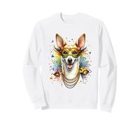 Mardi Gras Portuguese Podengo Dog Sweatshirt