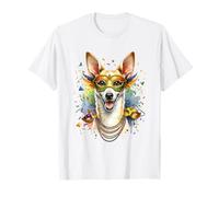 Mardi Gras Portuguese Podengo Dog T-Shirt