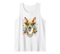 Mardi Gras Portuguese Podengo Dog Tank Top