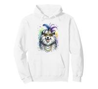 Mardi Gras Puli Dog Pullover Hoodie