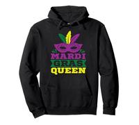 Mardi Gras Queen Mask Carnival Festival Costume Pullover Hoodie