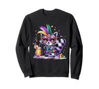 Mardi Gras Raccoon Costume Party Louisiana New Orleans Sweatshirt