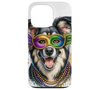 Mardi Gras Romanian Carpathian Shepherd Dog Case for iPhone 13 Pro