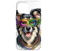 Mardi Gras Romanian Carpathian Shepherd Dog Case for iPhone 16 Pro Max