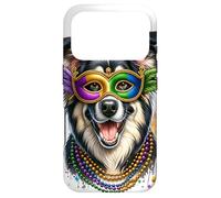 Mardi Gras Romanian Carpathian Shepherd Dog Case for iPhone 17 Pro