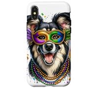 Mardi Gras Romanian Carpathian Shepherd Dog Case for iPhone X/XS