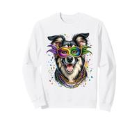 Mardi Gras Romanian Carpathian Shepherd Dog Sweatshirt