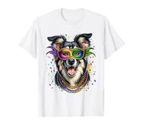 Mardi Gras Romanian Carpathian Shepherd Dog T-Shirt