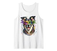 Mardi Gras Romanian Carpathian Shepherd Dog Tank Top