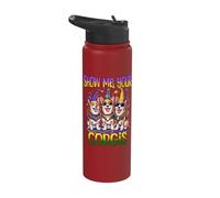 Mardi Gras Show Me Your Corgi Mardi Gras Stainless Steel Insulated Water Bottle