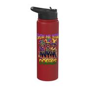 Mardi Gras Show Me Your Doberman Mardi Gras Stainless Steel Insulated Water Bottle