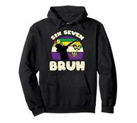 Mardi Gras Six Seven Bruh Dab Fat Tuesday 67 Boys Kids Youth Pullover Hoodie