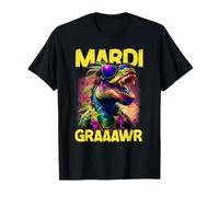 Mardi Gras T-Rex with Sunglasses, 2025 Boys Mardi Gras T-Shirt