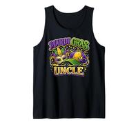 Mardi Gras Uncle Matching Party Carnival Mardi Gras Parade Tank Top