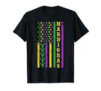 Mardi Gras USA Flag T-Shirt