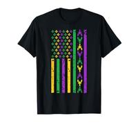 Mardi Gras USA Flag T-Shirt