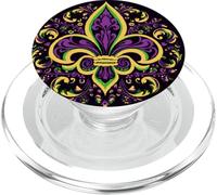 Mardi Gras Vibes Beads Cajun New Orleans Louisiana PopSockets PopGrip for MagSafe