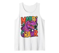 Mardi Grawr Dinosaur Funny Mardi Gras Design Tank Top