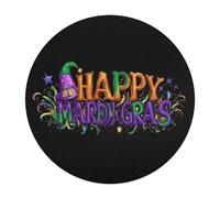Mardi Happy Day Gras Wooden Jigsaw Puzzles for Adults Brain-Teasing Game Idea Puzzle Gift for Unisex