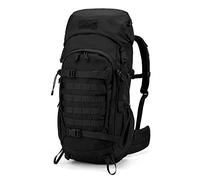 Mardingtop Hiking Backpack 50L Black Backpack Trekking Rucksack Tactical Rucksack Mountaineering Backpack Camping Backpack with Rain Cover for Outdoor Traveling Hunting