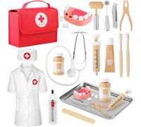 Mardo Doctors Set for Kids , Kids Doctors Set with Real Stethoscope Portable Do