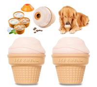 MARDOGE Multi-Functional Interactive Dog Toys for Aggressive Chewers, Indestructible Dog Toys for Small/Medium/Large Breeds,Frozen Dog Treat Dispenser to Keep Them Busy,Reduces Anxiety(Pack of 2)