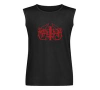 Marduk Death Ferrous Metal Heavy Metal Music Rock Mens Unisex Sleeveless T-Shirt Graphic Print Vests Top Black Tank Tee XXL