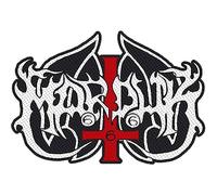 Marduk Logo Woven Cut Out Patch (One Size) (Black/White/Red)