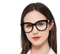 MARE AZZURO Big Oversized Reading Glasses 3.5 Women Trendy Large Square Readers(Black, 350)