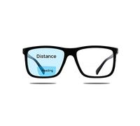 MARE AZZURO Extra Large Bifocal Reading Glasses 1.0 Men Oversized Blue Light Blocking Readers 1.00 1.25 1.50 1.75 2.00 2.25 2.50 2.75 3.00 3.50 (Black, 100)